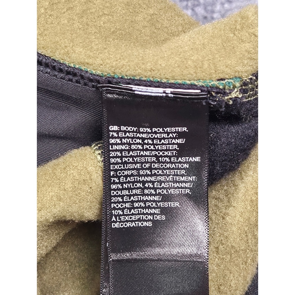 The North Face Steep Tech Leggings Womens L Olive Green Black Fleece Tights - Picture 11 of 13